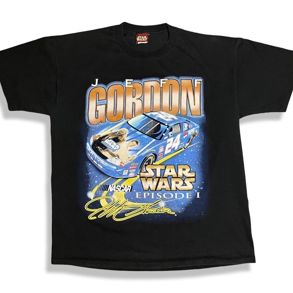 Rare Vintage 1999 Jeff Gordon x StarWars Nascar T-Shirt